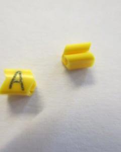 Cable noticeable clip 02-3 yellow/black A   diameter 1.3-3.0